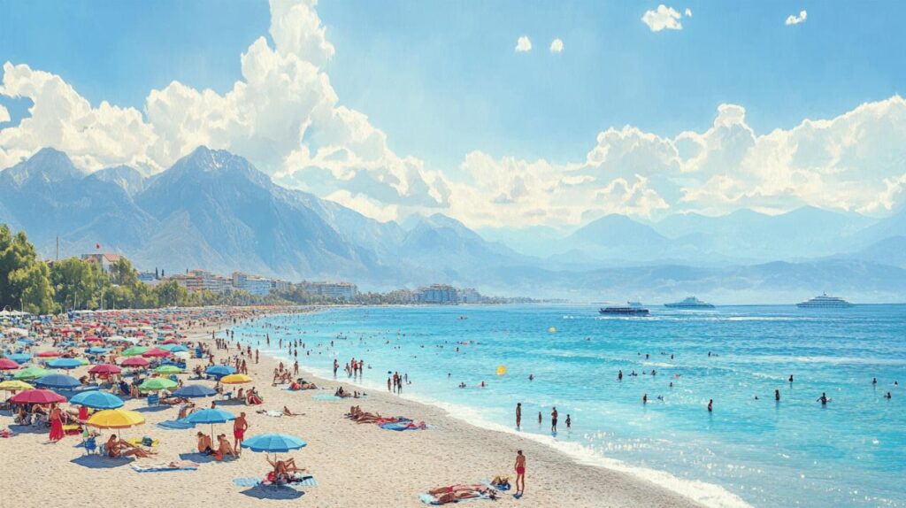 Bienvenue dans le quartier de la plage de Konyaalti a Antalya – Turquie : les activites ludiques et educatives pour toute la famille